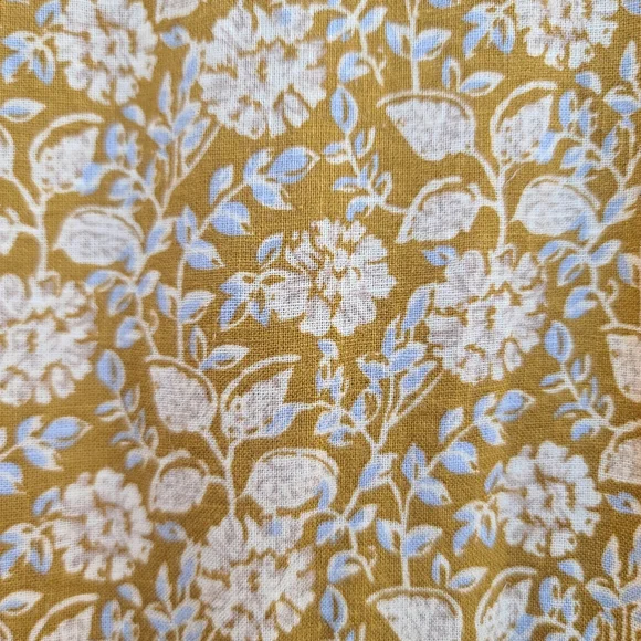 FahertyHavana Midi Dress in Golden Theodora Floral Linen Blend Size Medium